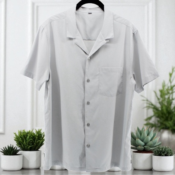 Vuori Other - Vuori Classic Gray Short Sleeve Button Down Shirt Coastal Athletic Men's S